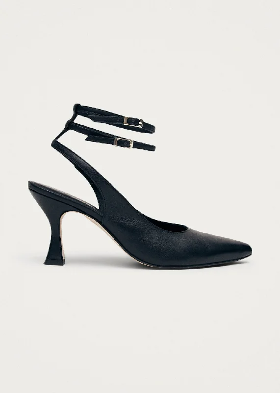 Budget Sneakers Louise Black Leather Pumps