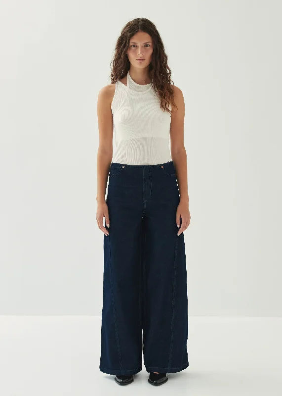 Travel-Friendly Shoes Magda Indigo Denim Trousers