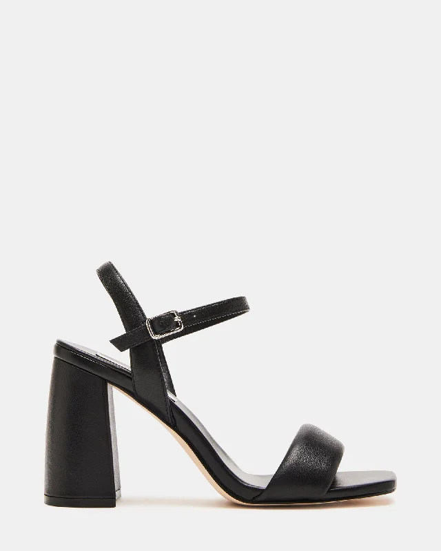 Sleek Sneakers MAREENA BLACK LEATHER