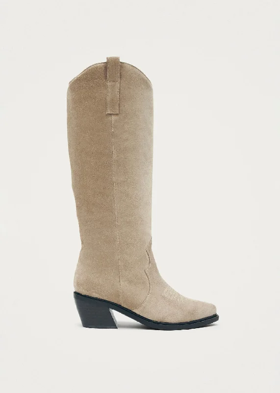 Smooth Leather Shoes Mount Suede Desert Taupe