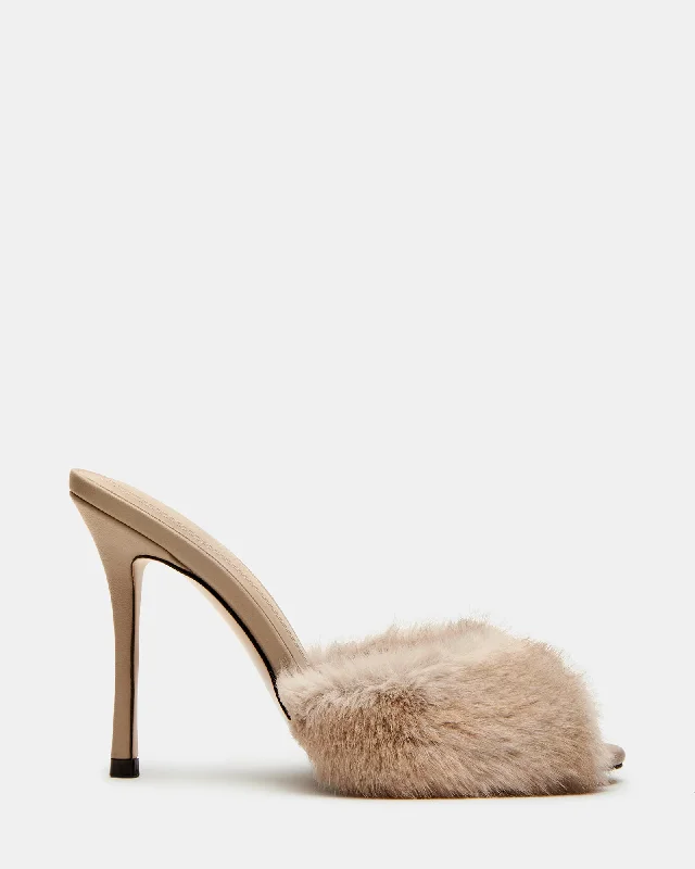 Budget Sneakers PRIYA FAUX FUR TAN