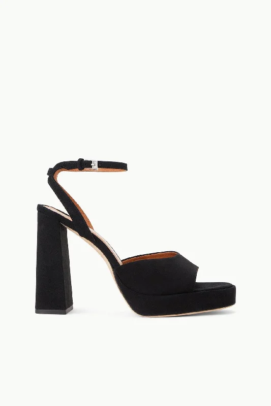 Fashionable Sneakers SOLANGE PLATFORM | BLACK SUEDE