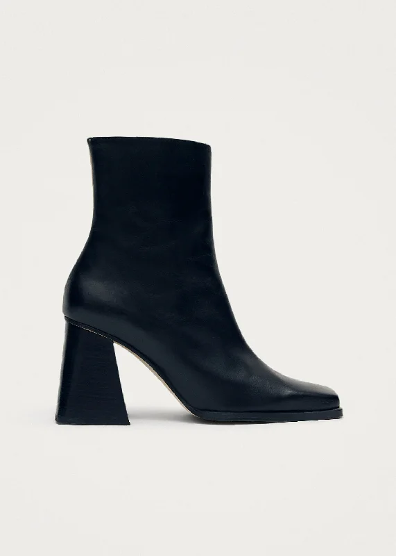 Chic Walking Shoes South Bicolor Stone Beige Black Leather Ankle Boots