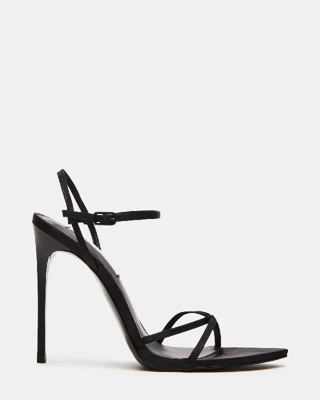 Ultra-Fashion Sneakers STELLINA BLACK SATIN