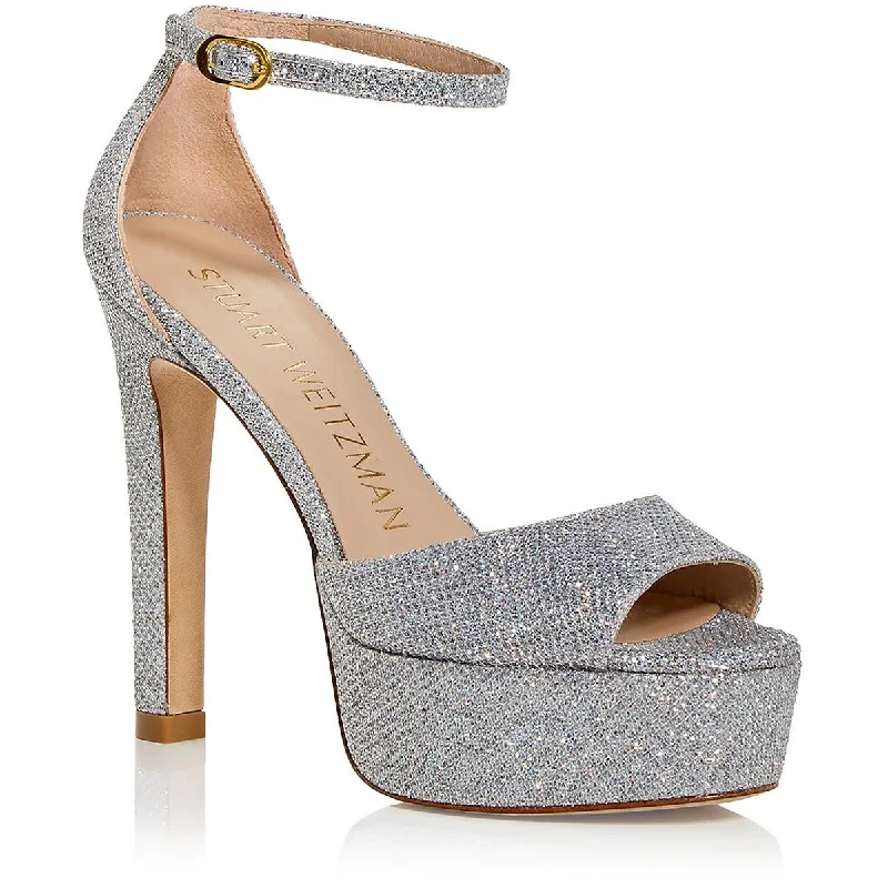 Air Cushion Sneakers Stuart Weitzman Womens DISCOPLATFORM Leather Stilettos Pumps