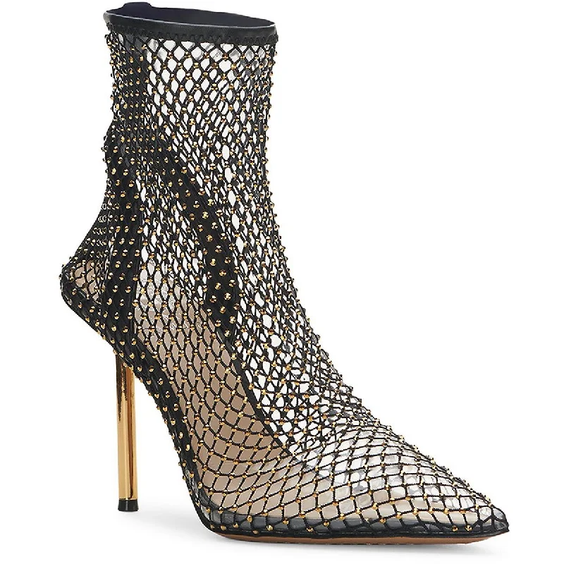 Vintage Sneakers Vince Camuto Womens Kiskia Leather Fishnet Pumps