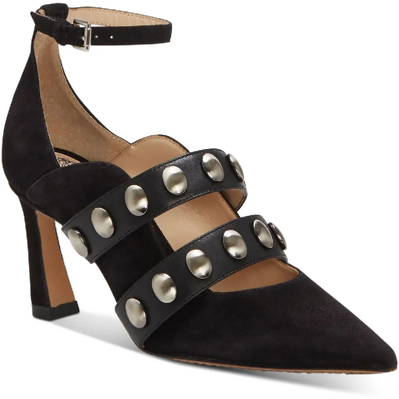 Cushion Sole Shoes Vince Camuto Womens Krellen  Studded Pointed Toe Pumps