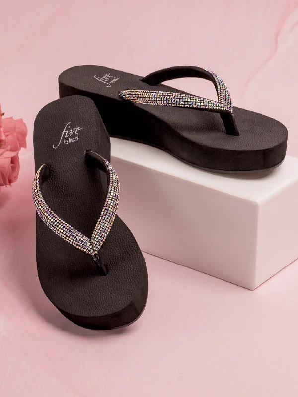 Affordable Sneakers Women Multi And Black-Toned Wedge Heels