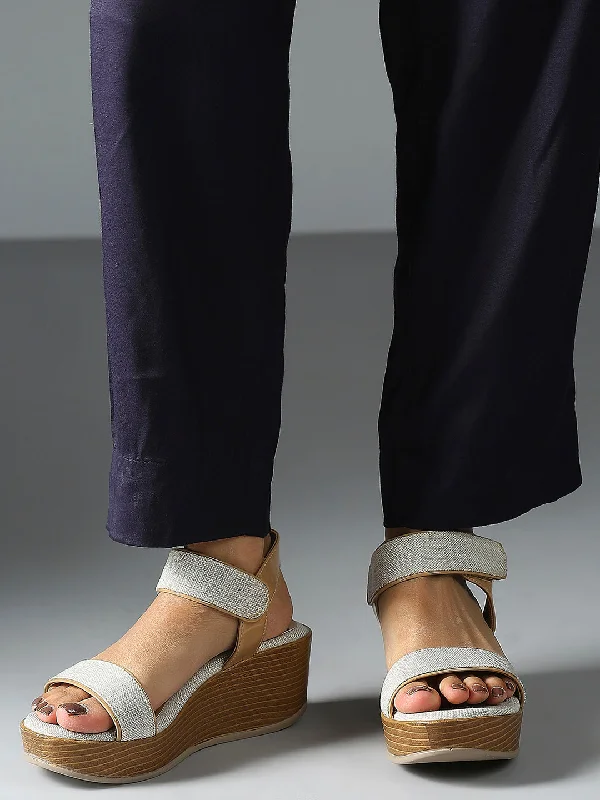 Fashion Shoes Womens Beige Casual Open toe Wedges Sandals