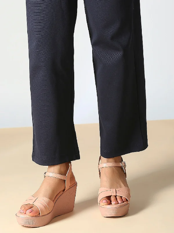 Stylish Loafers Womens Peach Casual Open toe Wedges Sandals