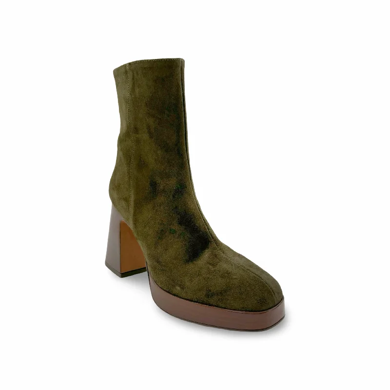 Cozy Sneakers 24604 Silmia Green Platform Boot