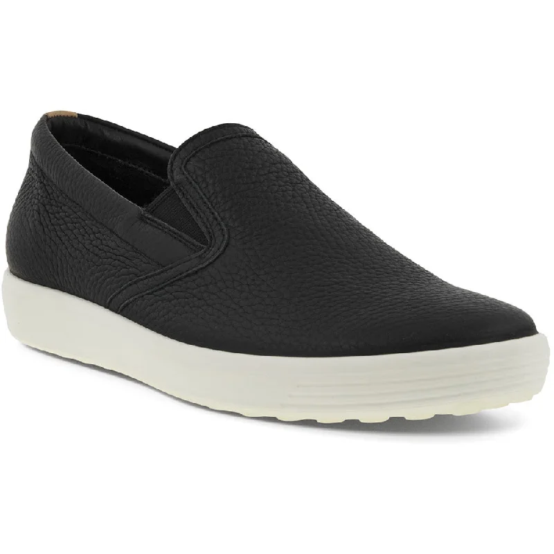 Smooth Leather Shoes Soft 7 Casual Slip On