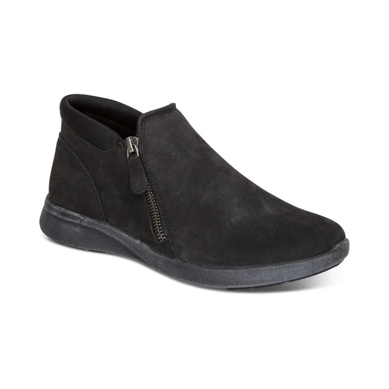 Shock Absorption Shoes Aetrex Addie Boot Black NC500
