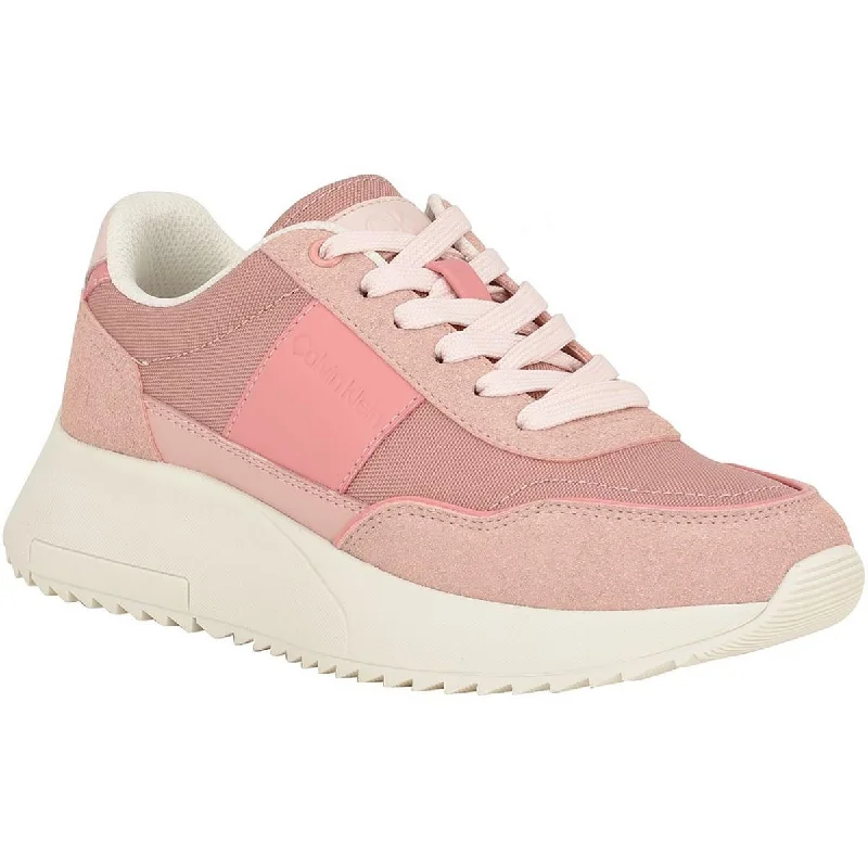 Elegant Footwear Calvin Klein Womens Faux Leather Casual And Fashion Sneakers