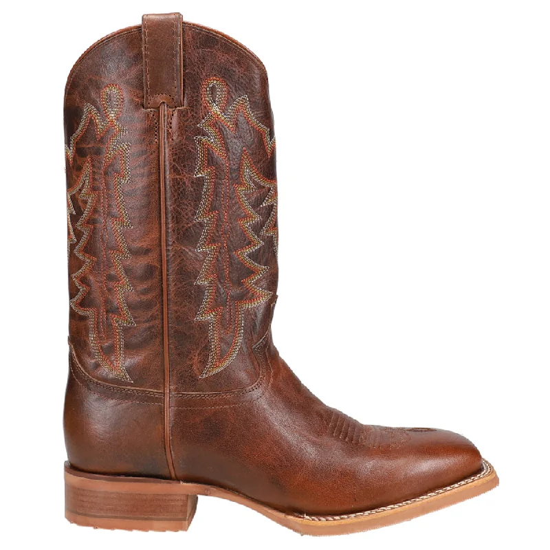 Ergonomic Shoes Carsen Embroidery Square Toe Cowboy Boots
