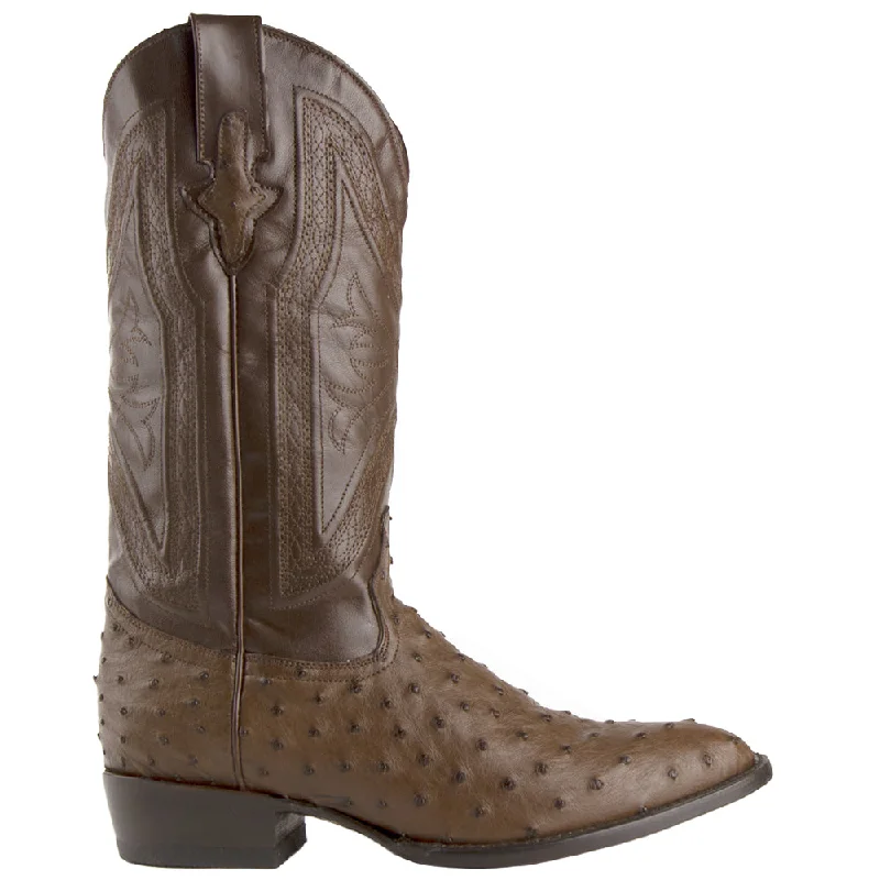 Breathable Shoes Colt Ostrich Square Toe Cowboy Boots