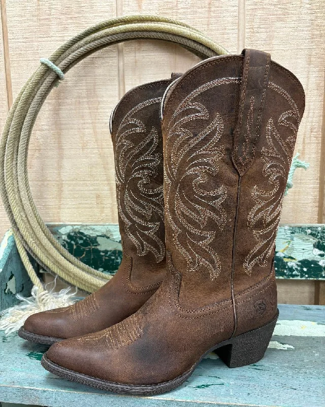 Everyday Footwear Ariat Women's Heritage Sassy Brown Stretchfit  J Toe Cowgirl Boots 10051051