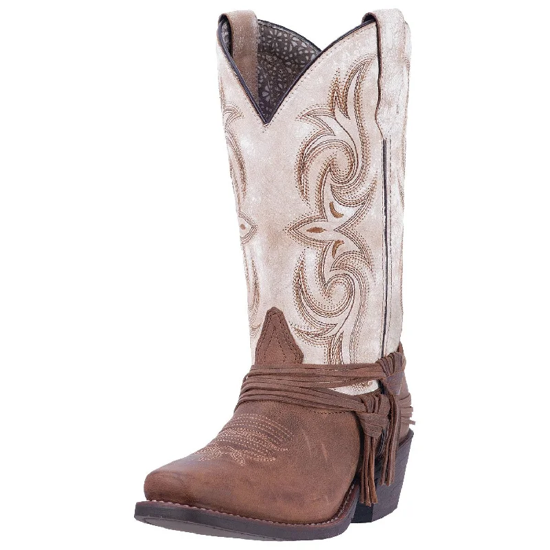 Streetwear Footwear Laredo Women's White Myra Square Toe Boot