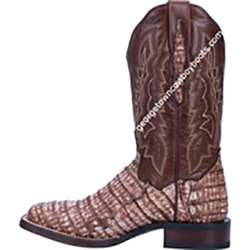 Cushion Sole Shoes Dan Post Women's Veronica Caiman Tan Cowgirl Boot