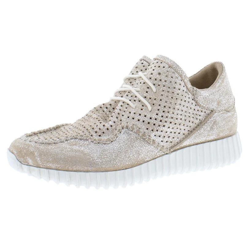 Soft Cushion Shoes Diba True Womens Poker Hand Metallic Lace-Up Fashion Sneakers