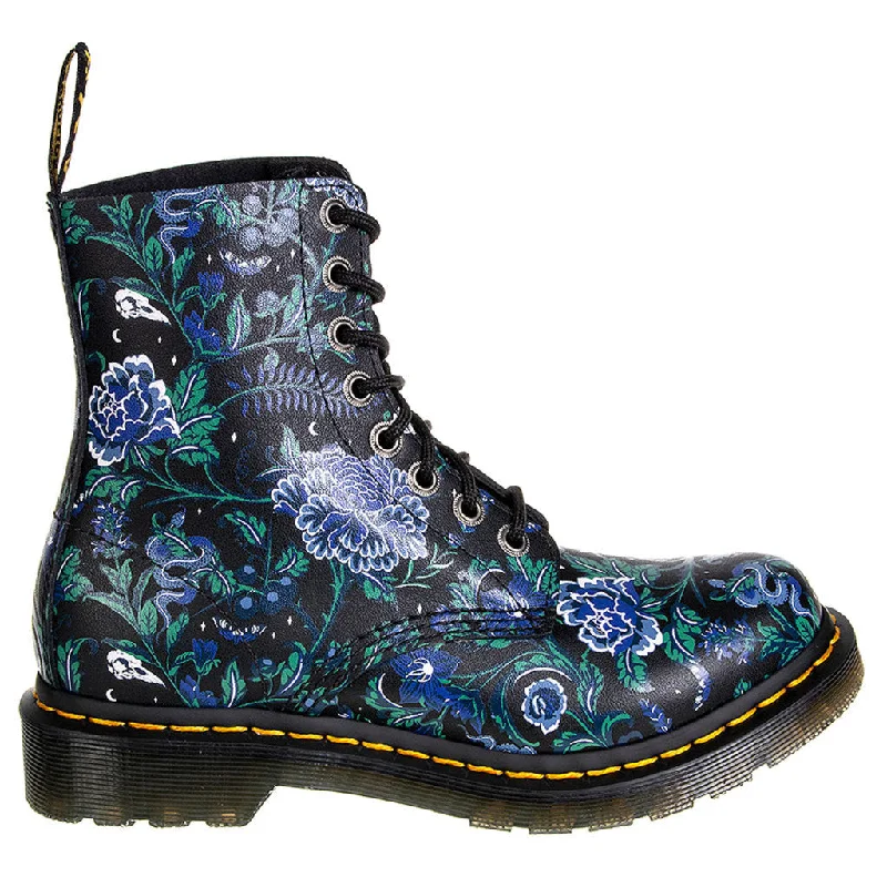 Water-Resistant Sneakers 1460 Pascal Floral Printed Leather Women's Ankle Boots
