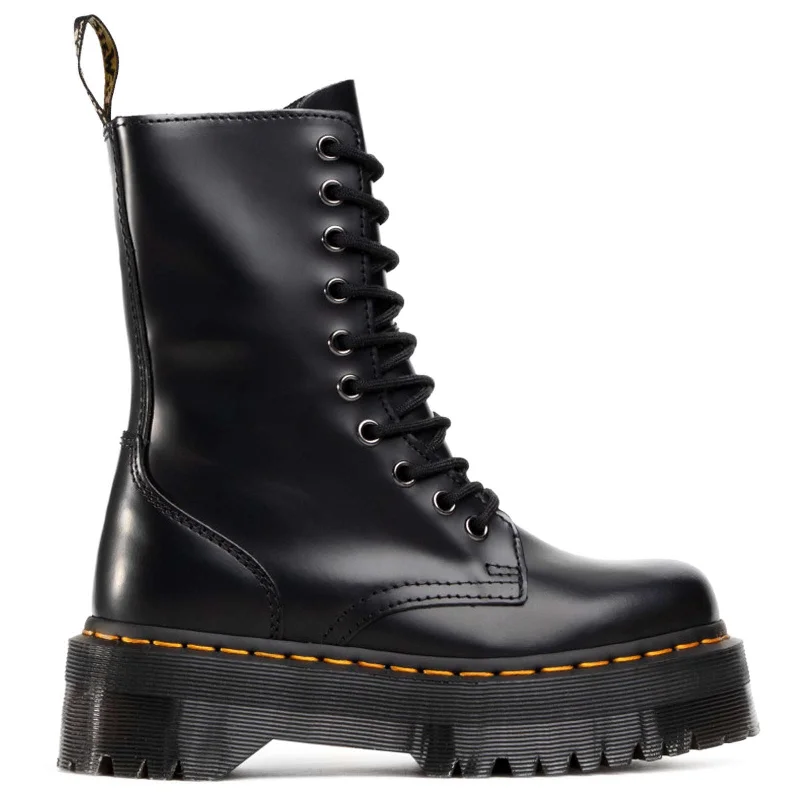 Stylish Everyday Shoes Jadon Hi Smooth Leather Unisex Platform Boots