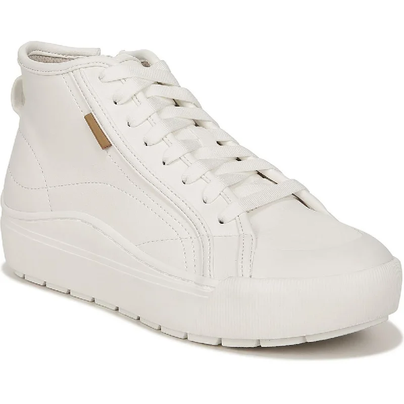 Cool Sneakers Dr. Scholl's Shoes Womens Time Off Faux Leather Lace Up High-Top Sneakers Cool Sneakers Dr. Scholl's Shoes Womens Time Off Faux Leather Lace Up High-Top Sneakers