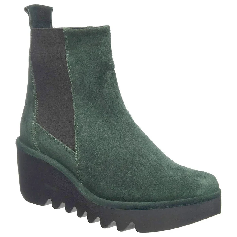 All-Season Footwear Bagu233Fly Suede Wedge Heel Women's Chelsea Boots