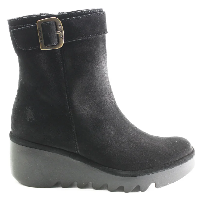 Affordable Sneakers Bepp396Fly Suede Women's Zip Up Ankle Boots