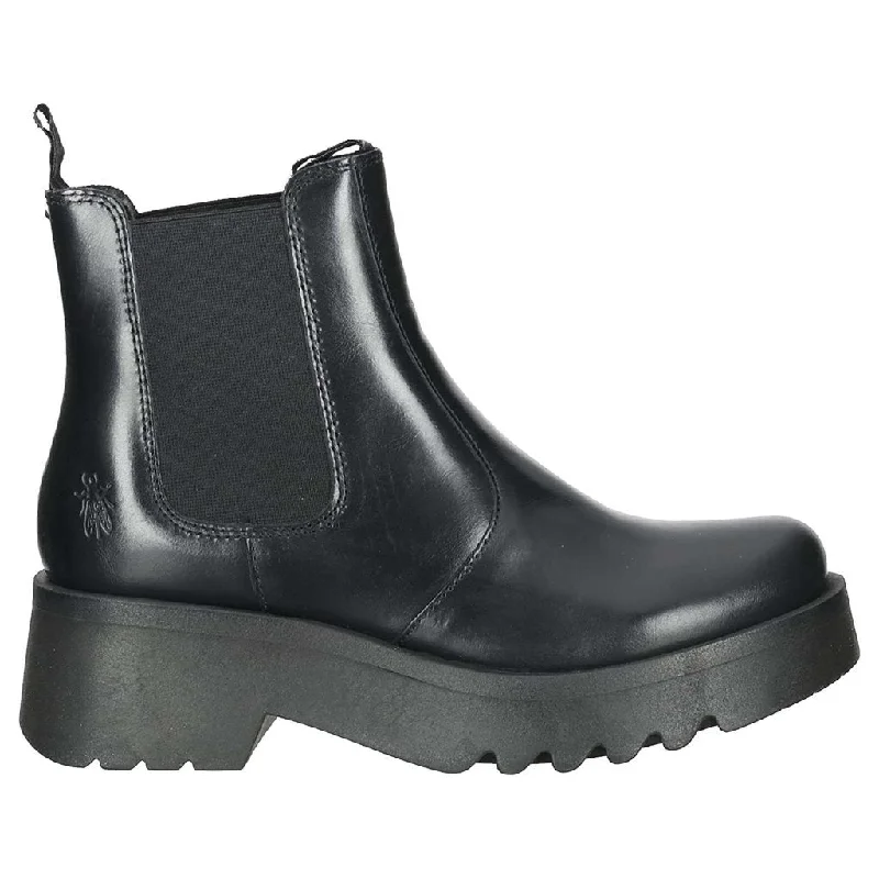 Long-Lasting Shoes Medi789Fly Rug Leather Women's Chelsea Boots