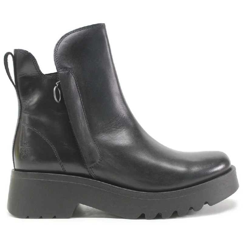 Fashionable Slip-Ons Muzz977Fly Rug Leather Women's Platform Boots
