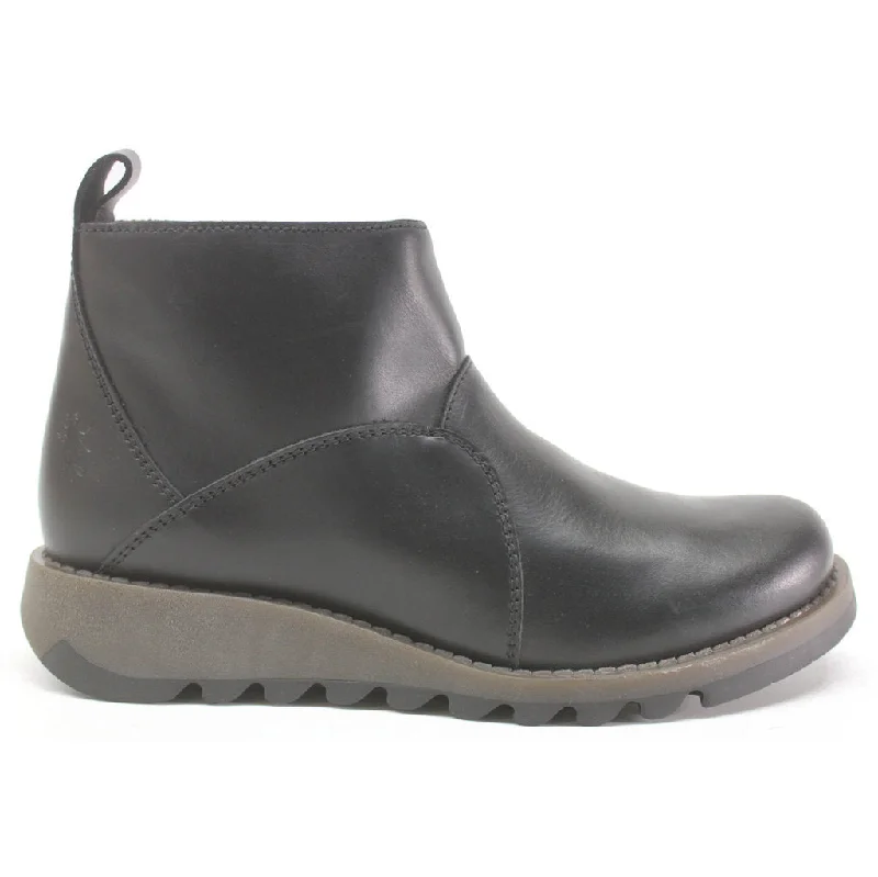 Breathable Mesh Sneakers Sely918Fly Rug Leather Women's Zip Up Ankle Boots