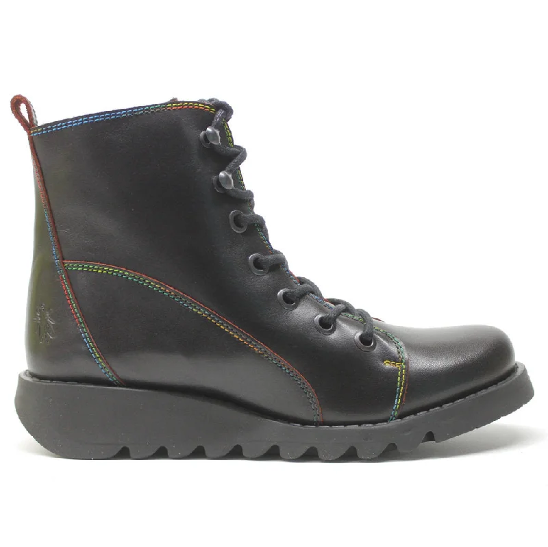Sleek Loafers Sore813Fly Java Leather Women's Ankle Boots