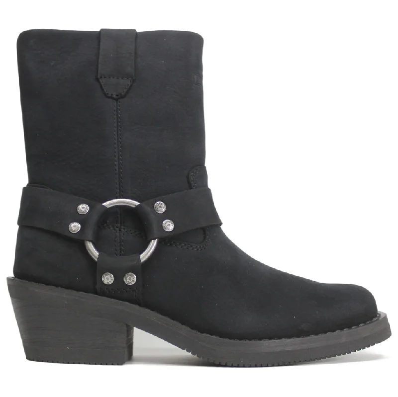 Flexible Sole Shoes Korsen Harness Full Grain Leather Women's Ankle Biker Boots