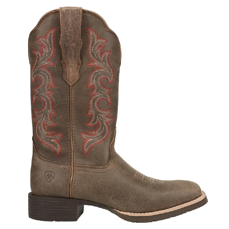Versatile Shoes Hybrid Rancher StretchFit Embroidered Square Toe Cowboy Boots