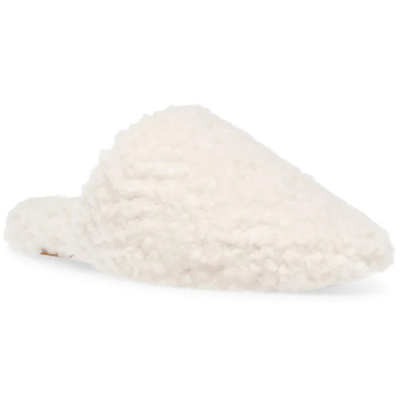 Trendy Footwear INC Womens Arden Faux Fur Slip On Pointed Toe Flats