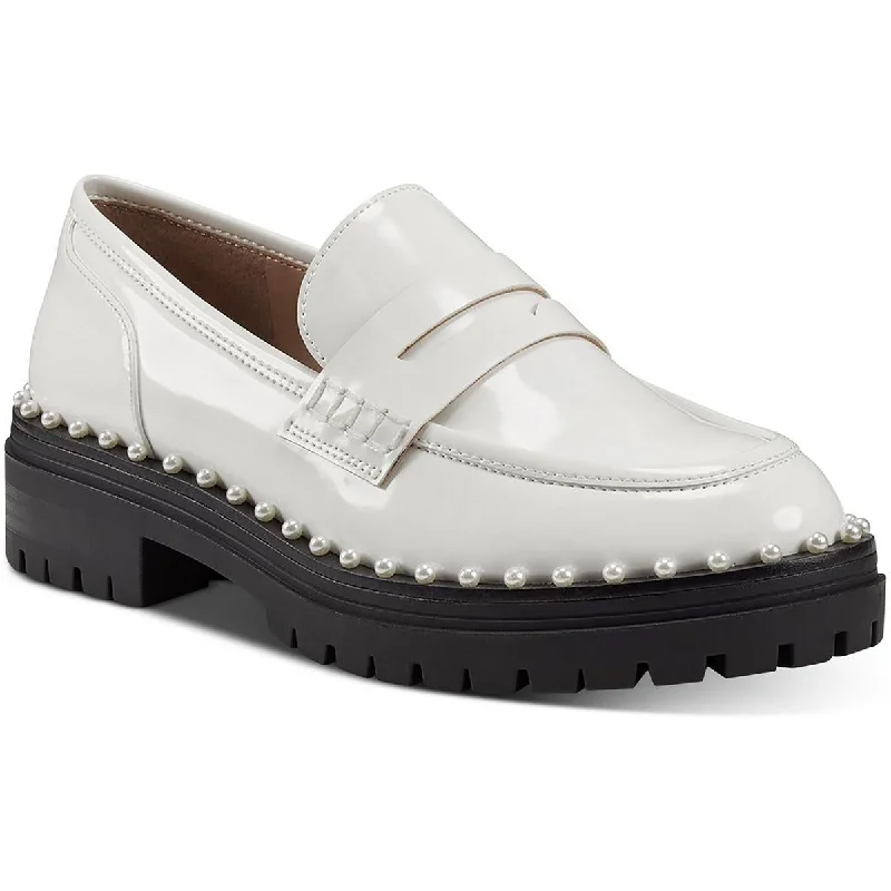 Breathable Loafers INC Womens Branna Leather Platform Loafers