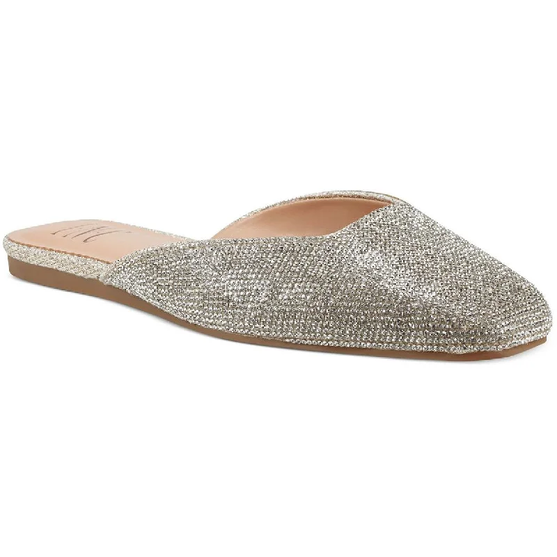 Wear-Resistant Sneakers INC Womens Joslyn  Crystal Backless Mules