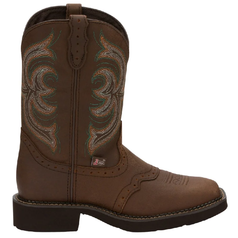 Flexible Shoes Inji Embroidered Square Toe Cowboy Boots