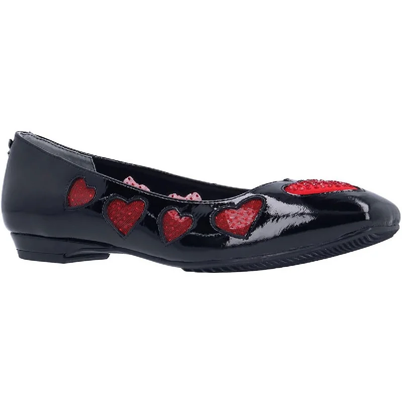 Outdoor Sneakers J. Renee Womens Truelove Patent Slip-On Ballet Flats
