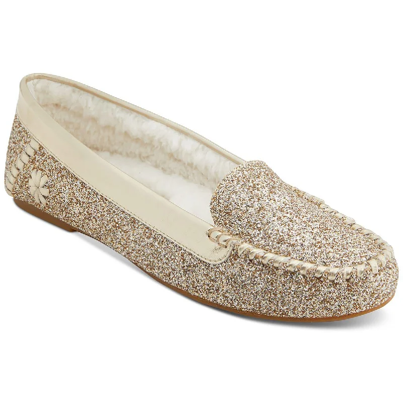 Stylish Outdoor Shoes Jack Rogers Womens Millie Glitter Slip On Moccasins