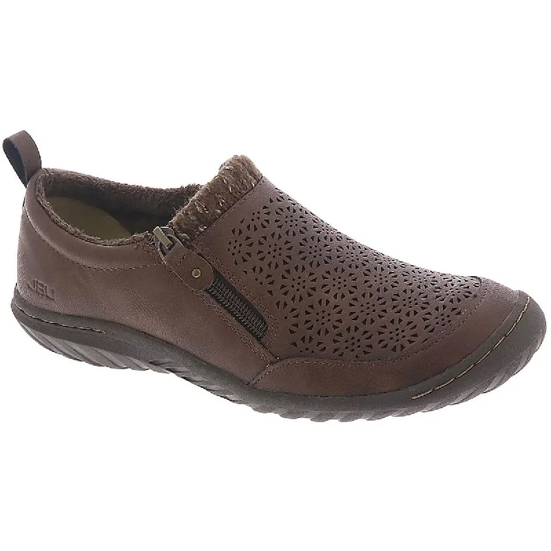 Comfortable Boots JBU by Jambu Womens Amber Faux Fur Slip On Slip-On Sneakers