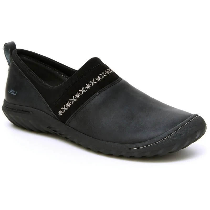 Slip-On Shoes JBU by Jambu Womens Becca Faux Fur Embroidered Slip-On Sneakers