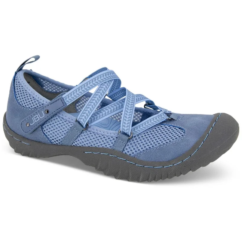 Arch Support Shoes JBU by Jambu Womens Seashell Water Ready Adjustable Round Toe Flat Shoes