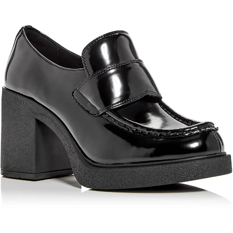 Streetwear Footwear Jeffrey Campbell Womens Plain Jane Pumps Block Heel Loafers