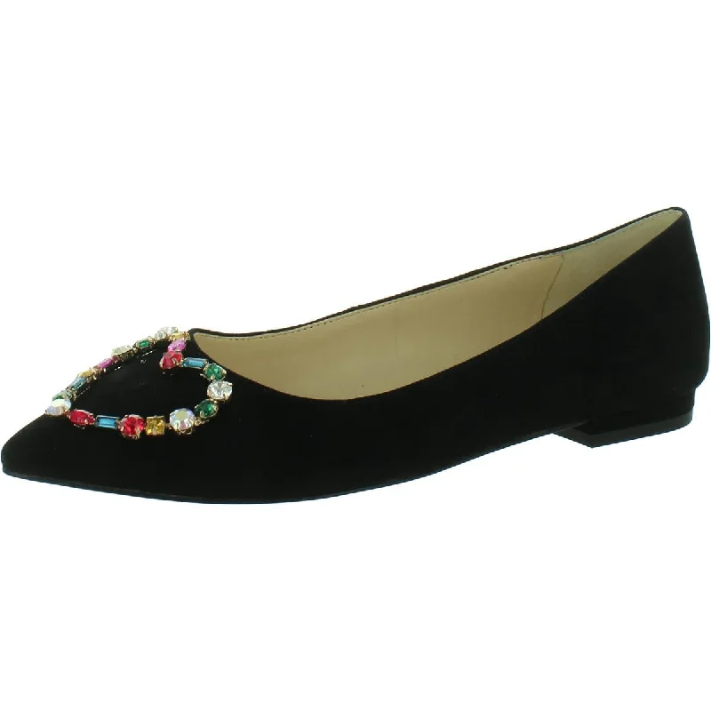 Plush Footwear Jessica Simpson Womens ELIKA Leather Flat Shoes