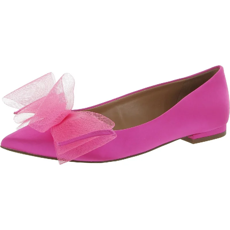 Everyday Sneakers Jessica Simpson Womens Elspeth Satin Bow Loafers