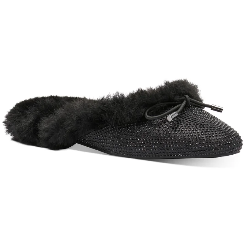 Trendy Footwear Jessica Simpson Womens TRACEE2 Faux fur Pointed toe Mules