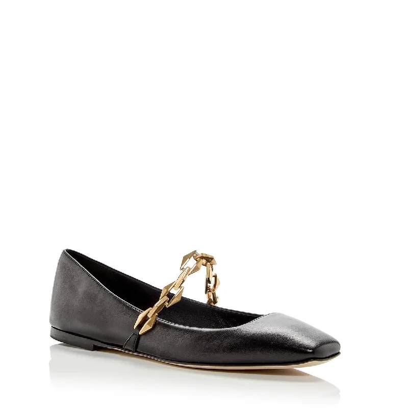 Long-Lasting Shoes Jimmy Choo Womens Diamond Tilda Patent Leather Chain Loafers