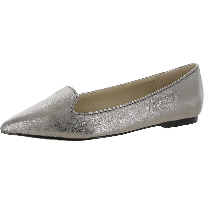 Ventilated Footwear Jones New York Womens Fairly Leather Pointed Toe Loafers